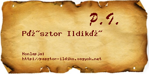 Pásztor Ildikó névjegykártya